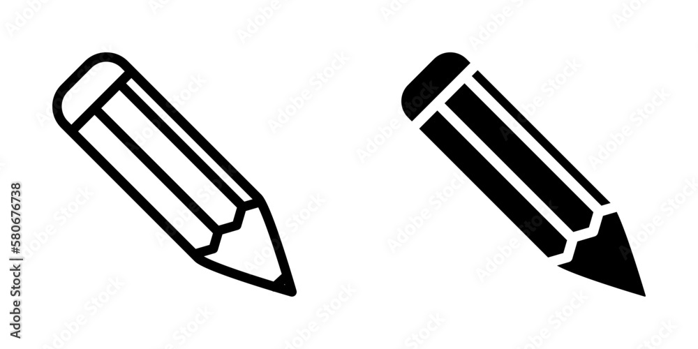 Illustration Vector graphic of pencil icon template Illustration Vector graphic of pencil icon template