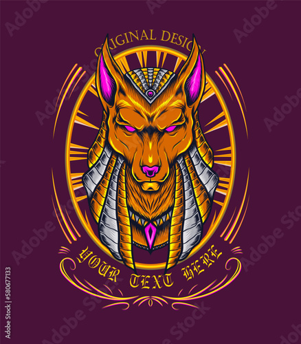 Seth egyptian god, seth ancient egyptian god vector illustration image