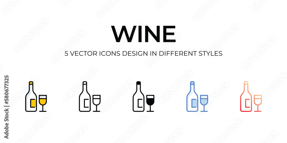 wine icons set vector illustration. vector stock, wine icons set vector illustration. vector stock,