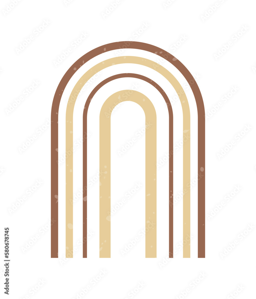 Boho style geometric design elements. Abstract shapes with texture. Neutral terracotta wall decor, cover, print, card, branding designs. Boho style geometric design elements. Abstract shapes with texture. Neutral terracotta wall decor, cover, print, card, branding designs.