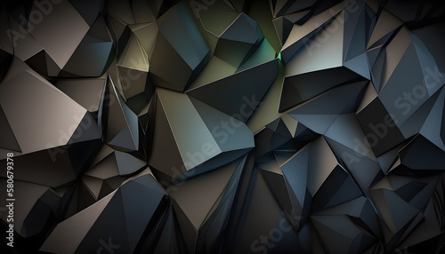 Dark abstract polygonal background