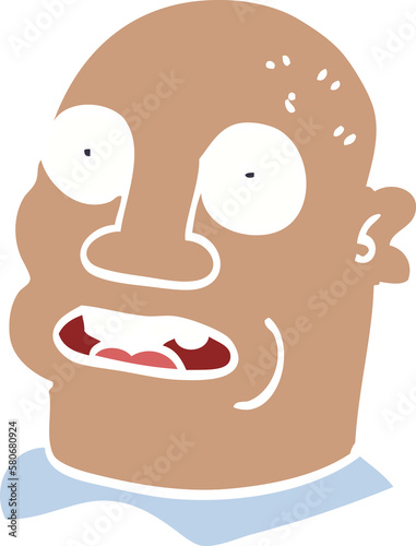Принти на полотні cartoon doodle of a head of a man