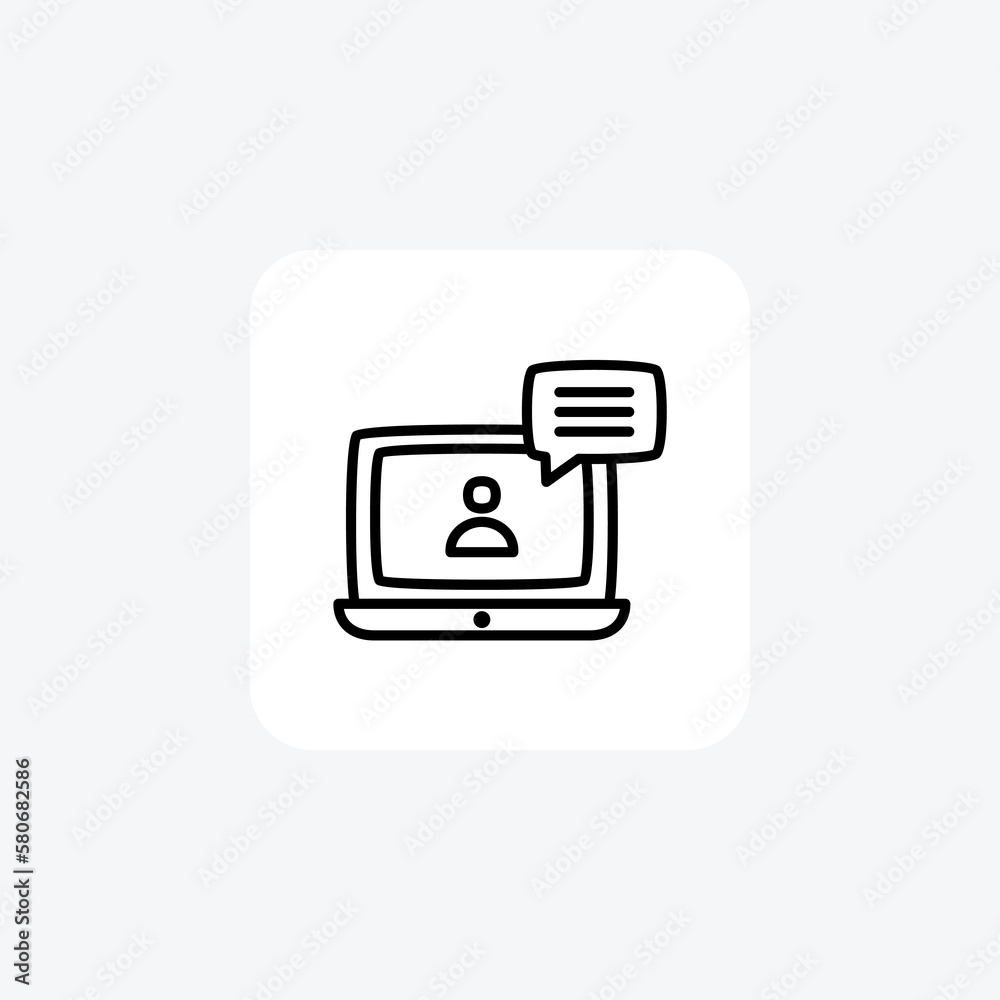 Online class, meeting fully editable vector fill icon
Online class, meeting fully editable vector fill icon