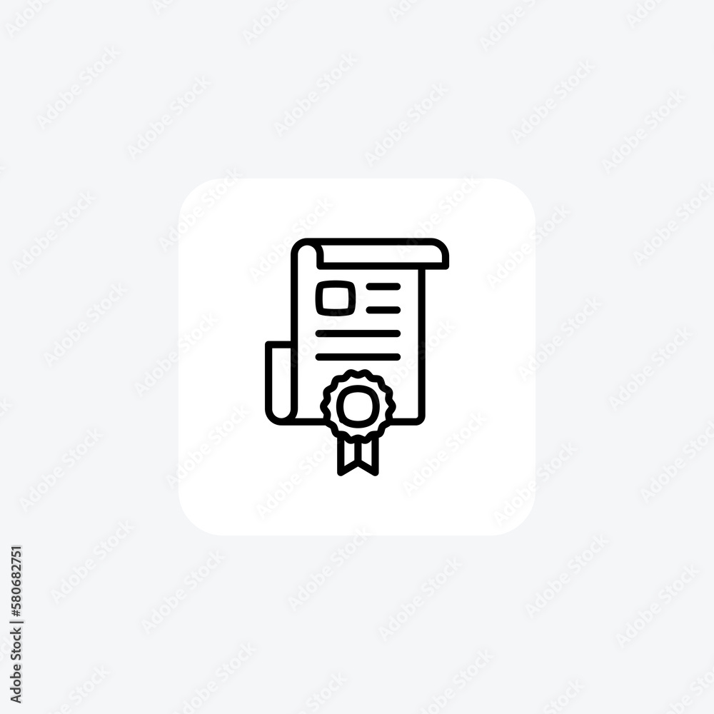 Certificate, diploma fully editable vector fill icon
Certificate, diploma fully editable vector fill icon