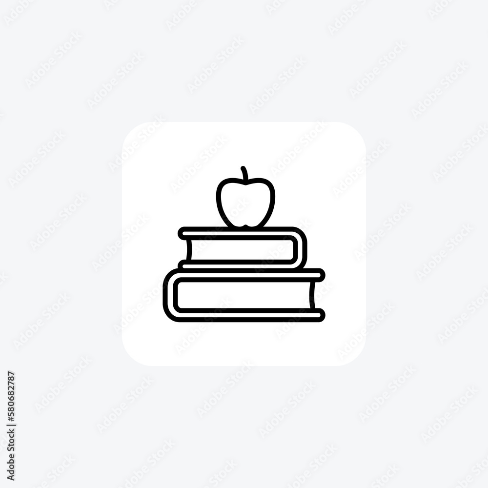 Apple, book fully editable vector fill icon
Apple, book fully editable vector fill icon
