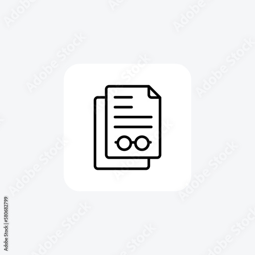 Paper, sheet, fully editable vector fill icon

