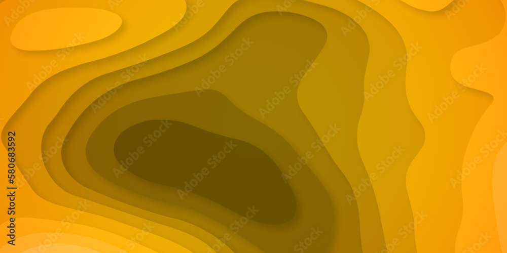 Luxurious Red and orage papercut background. Abstract realistic orange papercut decoration textured with wavy layers. Geometric cut paper orange luxury background with elements topography map concept. Luxurious Red and orage papercut background. Abstract realistic orange papercut decoration textured with wavy layers. Geometric cut paper orange luxury background with elements topography map concept.