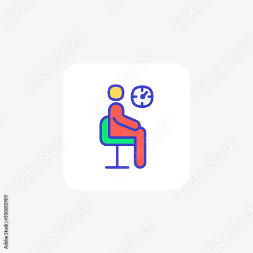 Waiting, health fully editable vector fill icon