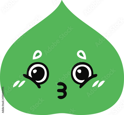Konstfotografi flat color retro cartoon expressional leaf