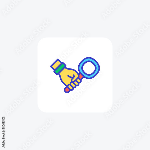 Glass, loup fully editable vector fill  icon

