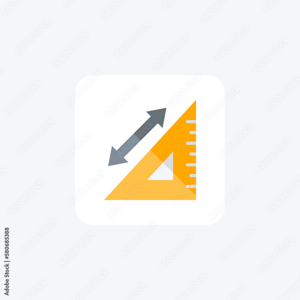 Design, ruler fully editable vector fill icon
Design, ruler fully editable vector fill icon