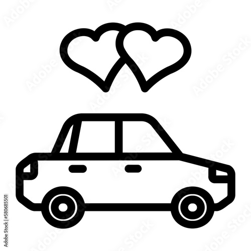 wedding car icon