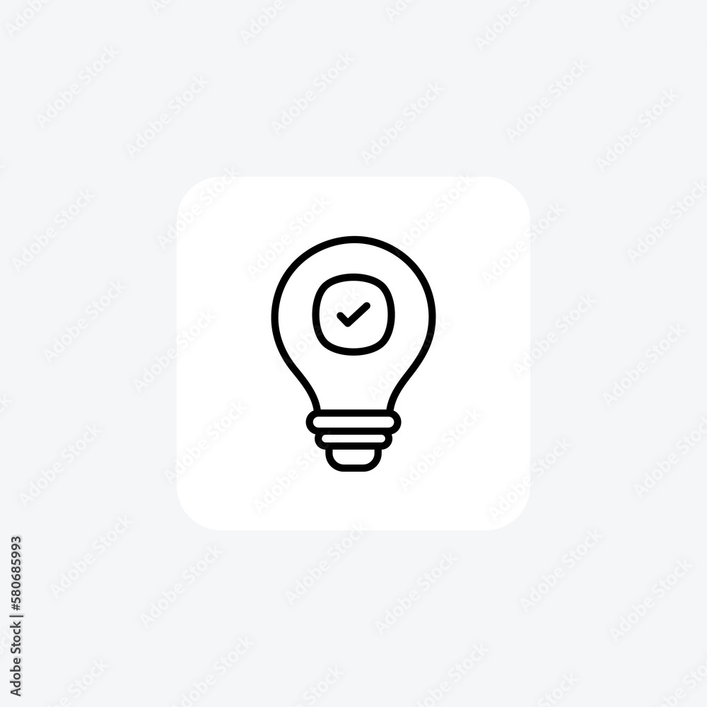 Bulb, business fully editable vector line icon
Bulb, business fully editable vector line icon
