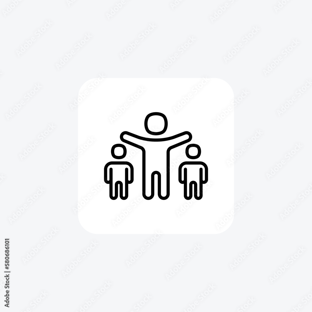 Team, group fully editable vector line icon
Team, group fully editable vector line icon