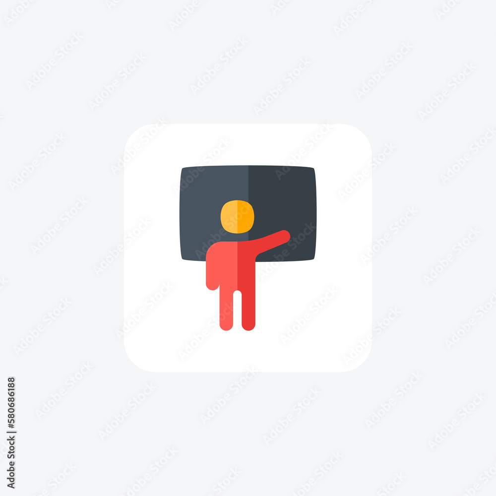 Business, conference fully editable vector line icon

