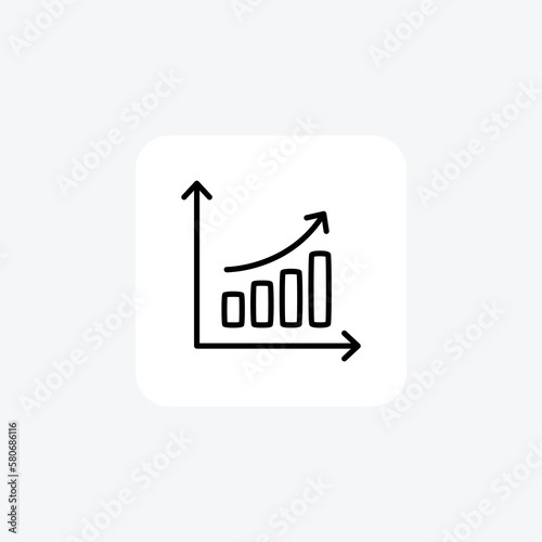 Business, chart, fully editable vector line icon

