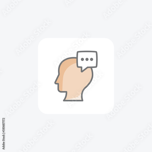 Communication, consulting fully editable vector fill icon

