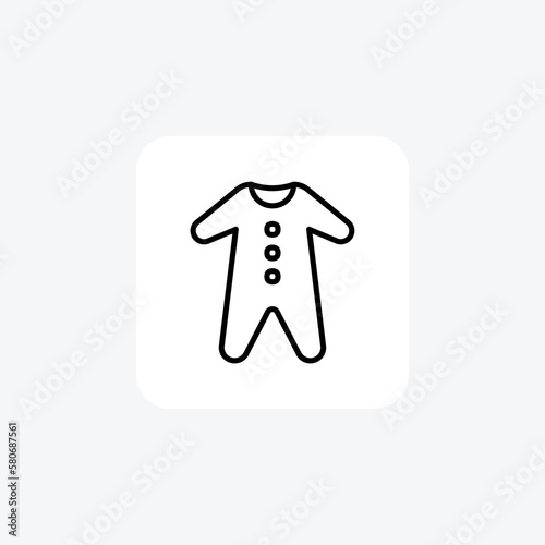 Baby suit fully editable vector fill icon

