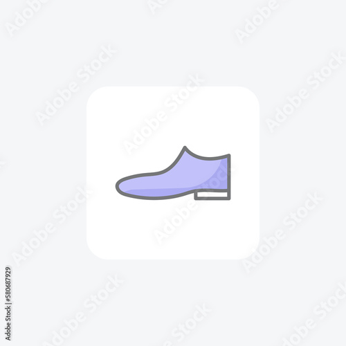 Shoes fully editable vector fill icon

