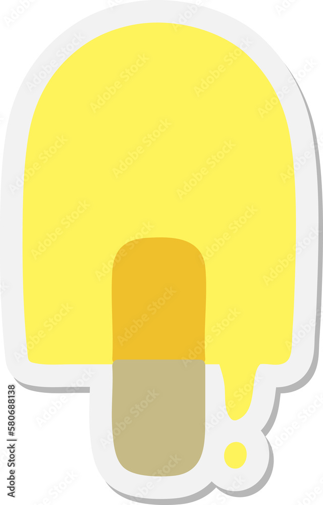melting ice lolly sticker melting ice lolly sticker