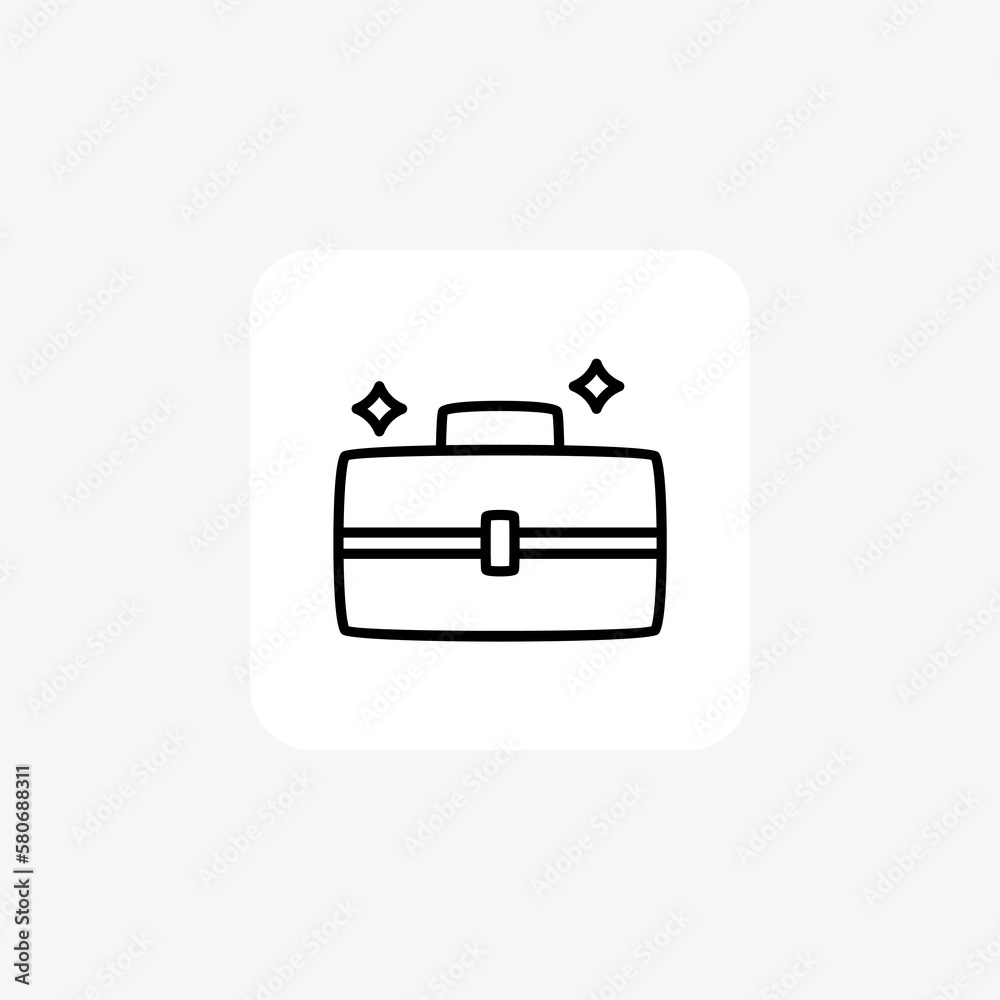 Beauty box, bag fully editable vector fill icon
Beauty box, bag fully editable vector fill icon