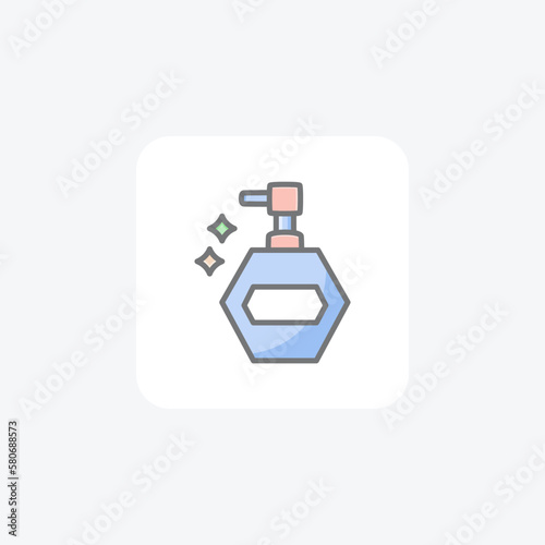 Parfume, spray fully editable vector fill icon

