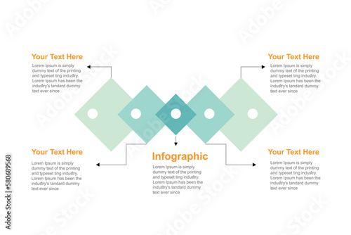 Business infographic design template. Element of chart, graph, diagram for presentations.