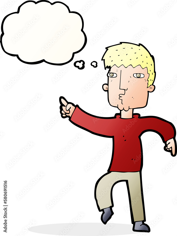 cartoon dancing man with thought bubble cartoon dancing man with thought bubble