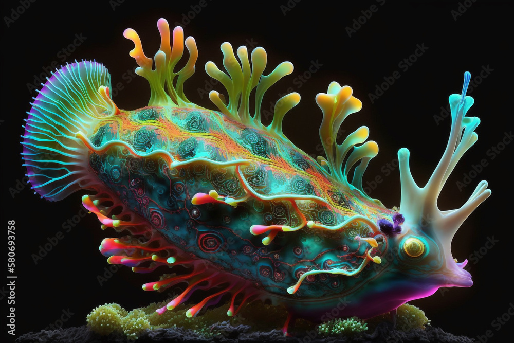 Sea Slug. Generative AI Sea Slug. Generative AI