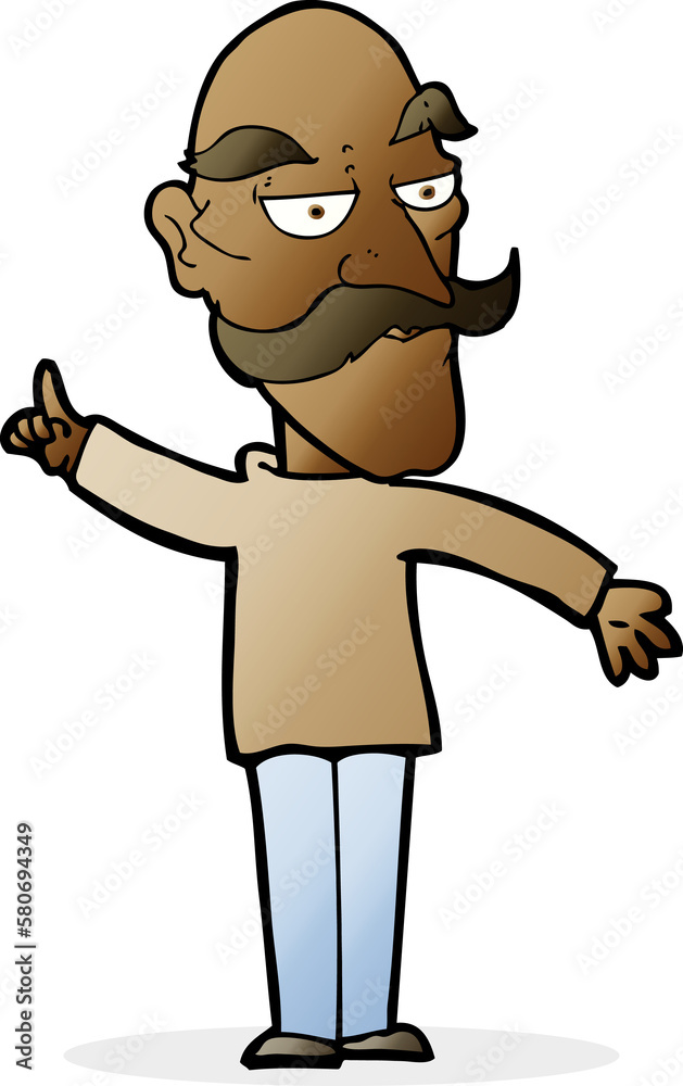 cartoon old man telling story cartoon old man telling story
