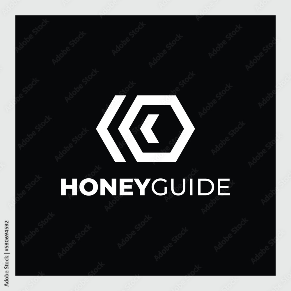 honey guide logo or logo inisial letter HG honey guide logo or logo inisial letter HG