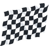 チェッカーフラッグ　サーキットのレース旗