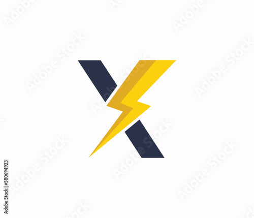X Energy logo or letter X Electric logo.