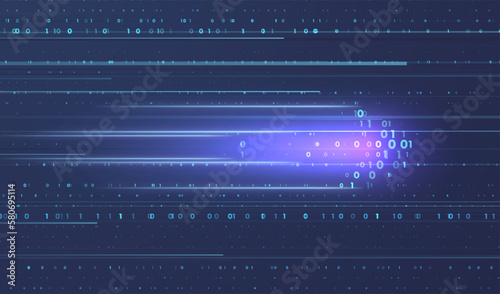 Abstract virtual digital stream.