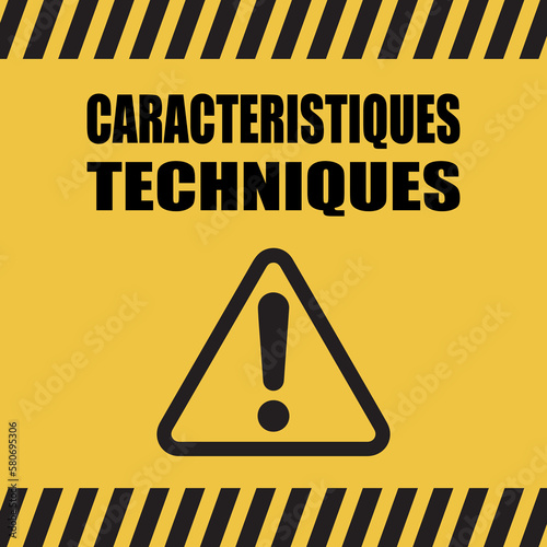 Logo caractéristiques techniques.