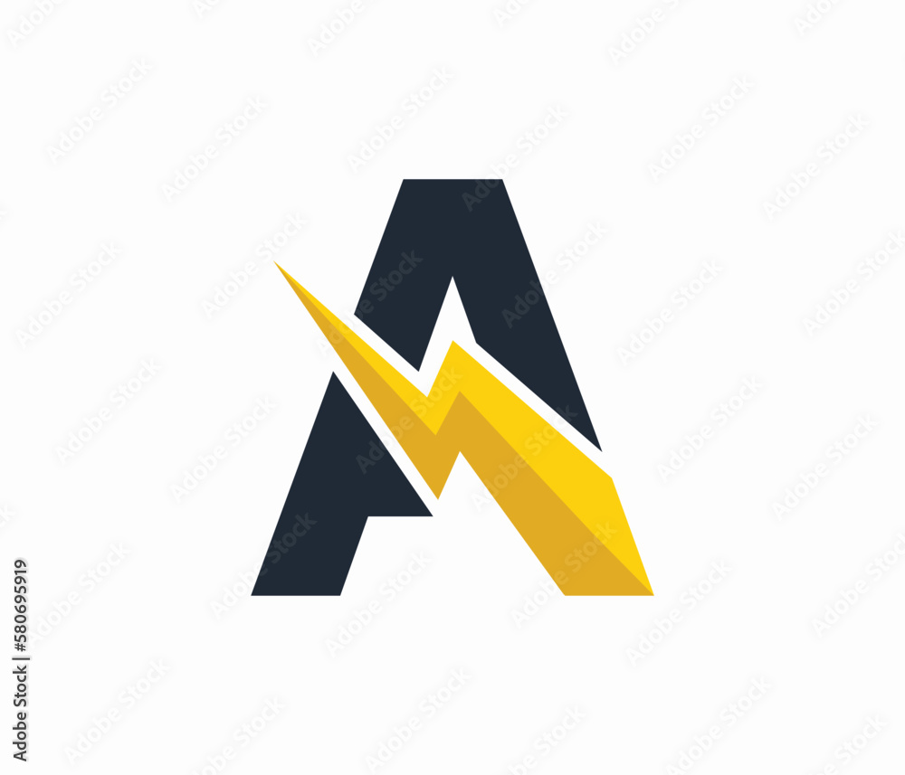 A Energy logo or letter A Electric logo. A Energy logo or letter A Electric logo.