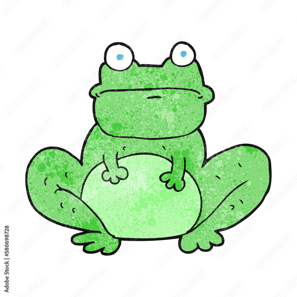 textured cartoon frog textured cartoon frog