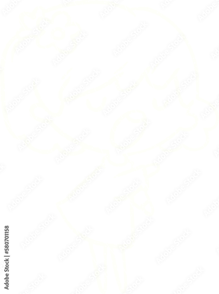 Singing Woman Chalk Drawing Singing Woman Chalk Drawing