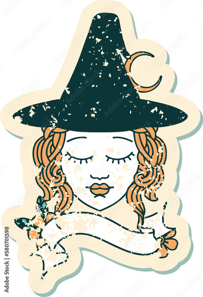human witch character face illustration human witch character face illustration