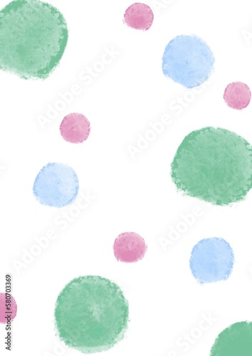 colorful polka dots watercolor background