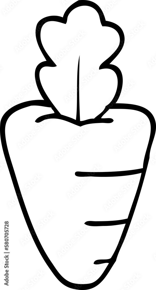 line drawing cartoon carrot line drawing cartoon carrot