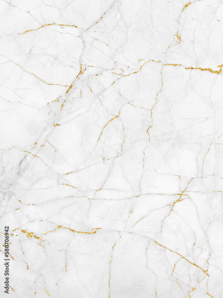 White and gold marble texture background design for your creative design, Vertical image.	
