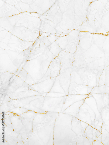White and gold marble texture background design for your creative design, Vertical image. 