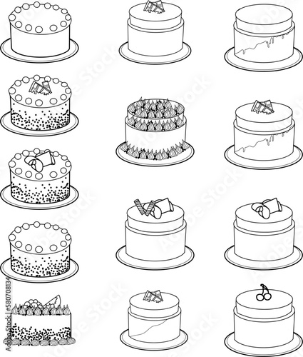 collection of cakes