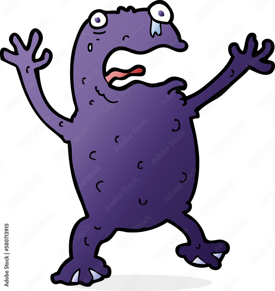 Fototapeta premium cartoon poisonous frog