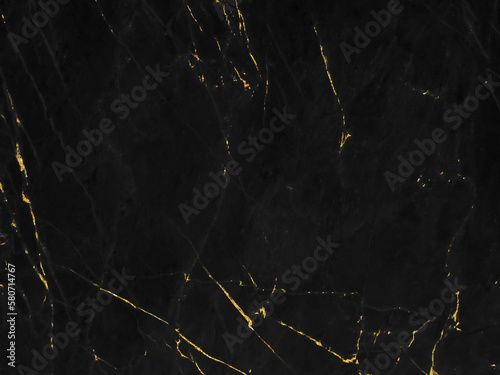 Black and gold marble luxury wall texture with shiny golden line pattern abstract background design for a cover book or wallpaper and banner website.	