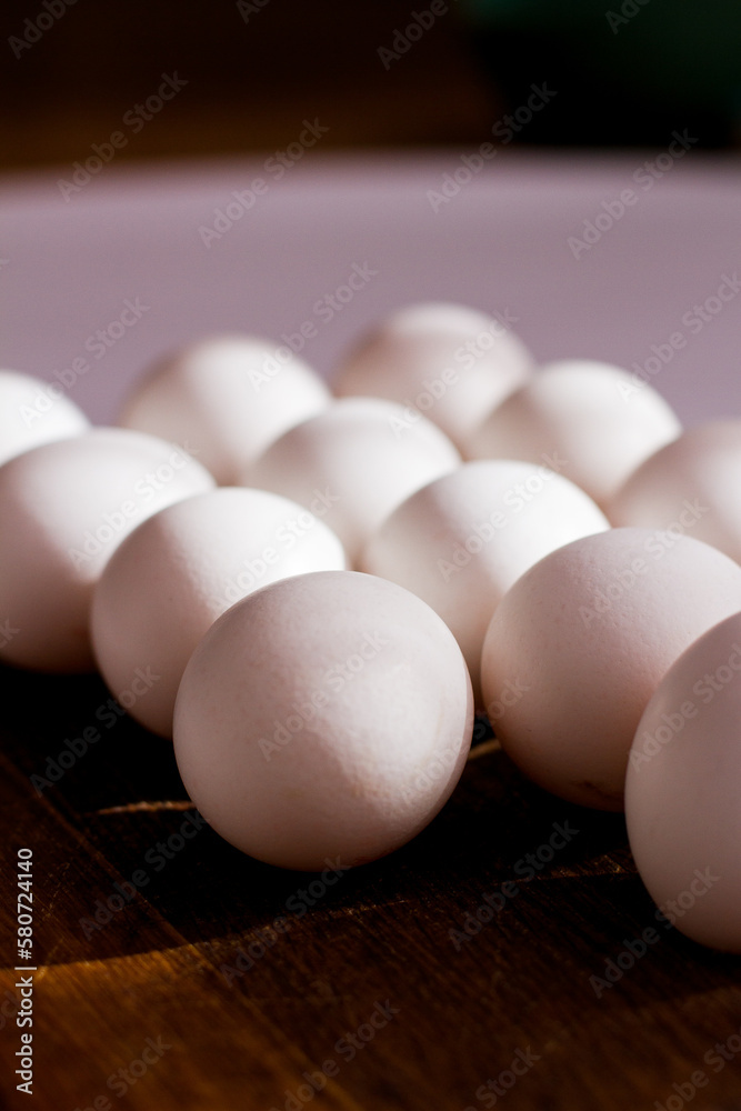 eggs on the table. Chicken eggs close-up eggs on the table. Chicken eggs close-up