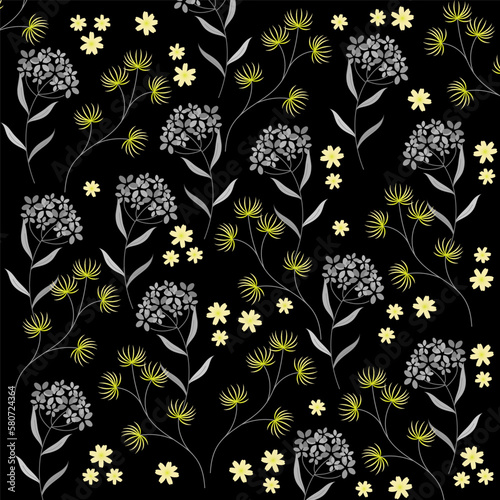 seamless floral pattern with flowers
