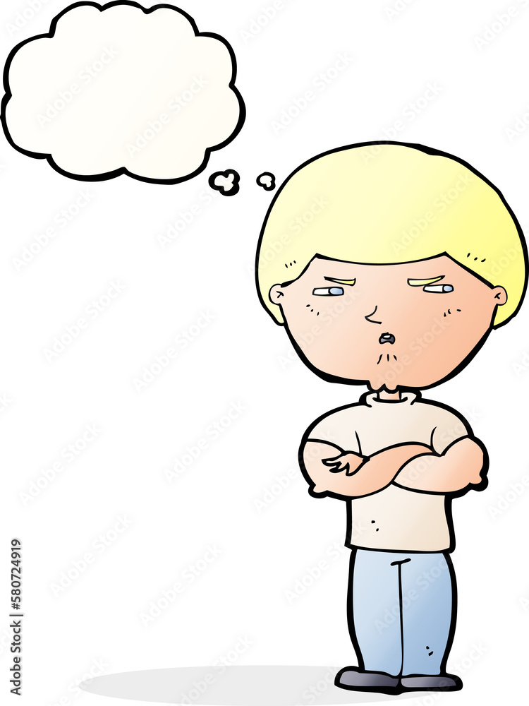 cartoon grumpy man with thought bubble cartoon grumpy man with thought bubble