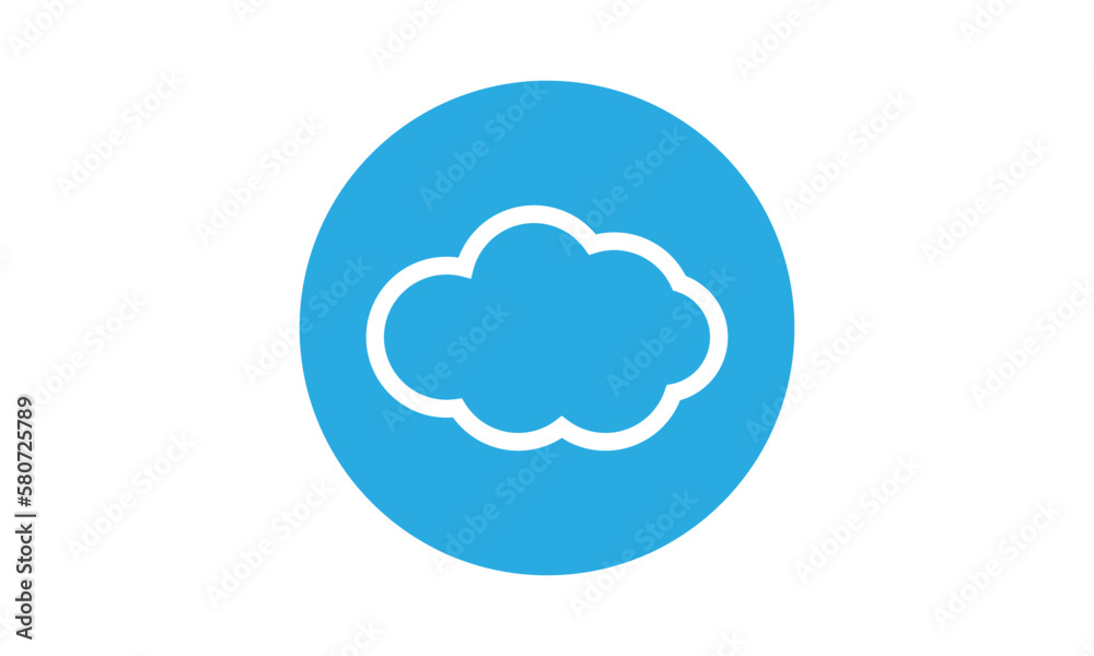 Cloud computing logo design vector Cloud computing logo design vector
